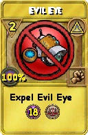 Wizard101 Myth spell card: Evil Eye, Spell ID 2910