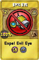 Wizard101 Myth spell card: Evil Eye, Spell ID 2872