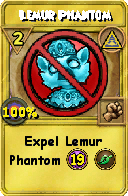 Wizard101 Myth spell card: Lemur Phantom, Spell ID 2920
