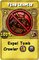 Wizard101 Myth spell card: Tomb Crawler, Spell ID 2988