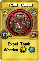 Wizard101 Myth spell card: Tomb Warden, Spell ID 2908