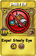 Wizard101 Myth spell card: Steely Eye, Spell ID 2930