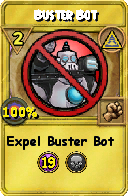 Wizard101 Myth spell card: Buster Bot, Spell ID 2882