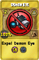 Wizard101 Myth spell card: Demon Eye, Spell ID 2877