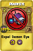 Wizard101 Myth spell card: Demon Eye, Spell ID 2956