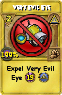 Wizard101 Myth spell card: Very Evil Eye, Spell ID 2922