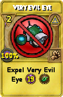 Wizard101 Myth spell card: Very Evil Eye, Spell ID 2936