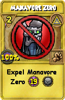 Wizard101 Myth spell card: Manavore Zero, Spell ID 2879