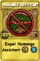 Wizard101 Myth spell card: Humango Assistant, Spell ID 2955