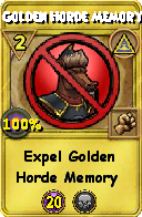 Wizard101 Myth spell card: Golden Horde Memory, Spell ID 2927