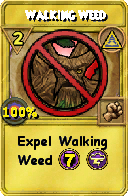 Wizard101 Myth spell card: Walking Weed, Spell ID 2586