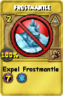 Wizard101 Myth spell card: Frostmantle, Spell ID 2323