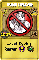 Wizard101 Myth spell card: Rubble Reaver, Spell ID 2312