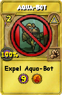 Wizard101 Myth spell card: Aqua-Bot, Spell ID 2646