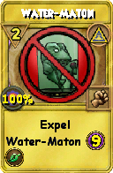 Wizard101 Myth spell card: Water-Maton, Spell ID 2650