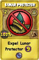 Wizard101 Myth spell card: Lunar Protector, Spell ID 2051