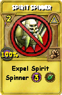 Wizard101 Myth spell card: Spirit Spinner, Spell ID 2232