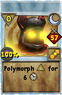 Wizard101 Moon spell card: LM Raid Polymorph - Storm, Spell ID 2241