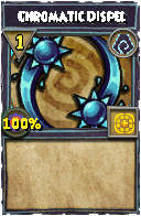 Wizard101 Shadow spell card: Chromatic Dispel, Spell ID 2229