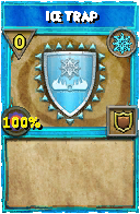 Wizard101 Ice spell card: Ice Trap, Spell ID 2571