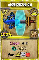 Wizard101 Myth spell card: Mob Delusion, Spell ID 2789