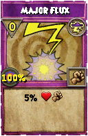 Wizard101 Storm spell card: Major Flux, Spell ID 2364