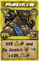 Wizard101 Myth spell card: Phabulous Jinn, Spell ID 2119
