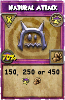 Wizard101 Storm spell card: Natural Attack, Spell ID 2489