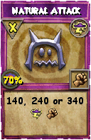 Wizard101 Storm spell card: Natural Attack, Spell ID 2300