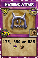 Wizard101 Storm spell card: Natural Attack, Spell ID 2297