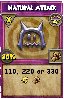 Wizard101 Storm spell card: Natural Attack, Spell ID 2233