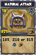 Wizard101 Shadow spell card: Natural Attack, Spell ID 2759