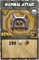 Wizard101 Death spell card: Natural Attack, Spell ID 2400