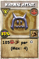 Wizard101 Balance spell card: Natural Attack, Spell ID 2494