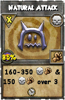 Wizard101 Death spell card: Natural Attack, Spell ID 2782