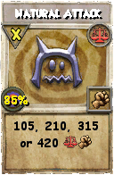 Wizard101 Balance spell card: Natural Attack, Spell ID 2605