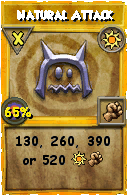 Wizard101 Sun spell card: Natural Attack, Spell ID 2463