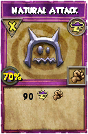 Wizard101 Storm spell card: Natural Attack, Spell ID 2426