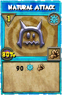 Wizard101 Ice spell card: Natural Attack, Spell ID 2566