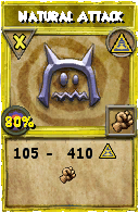 Wizard101 Myth spell card: Natural Attack, Spell ID 2037
