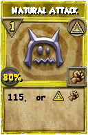 Wizard101 Myth spell card: Natural Attack, Spell ID 2120