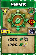 Wizard101 Life spell card: Namaste, Spell ID 2635