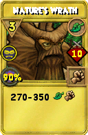 Wizard101 Life spell card: Nature's Wrath, Spell ID 2040