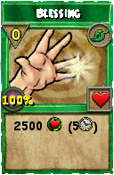 Wizard101 Life spell card: Blessing, Spell ID 2130