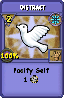 Wizard101 Ice spell card: Distract, Spell ID 2358