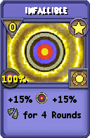 Wizard101 Star spell card: Infallible, Spell ID 2003