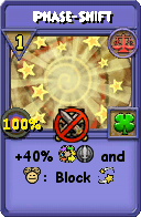 Wizard101 Balance spell card: Phase-Shift, Spell ID 2641