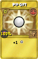 Wizard101 Balance spell card: Pip Gift, Spell ID 2342
