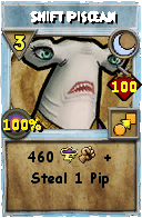 Wizard101 Moon spell card: Shift Piscean, Spell ID 2572