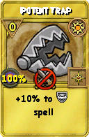 Wizard101 Sun spell card: Potent Trap, Spell ID 2569